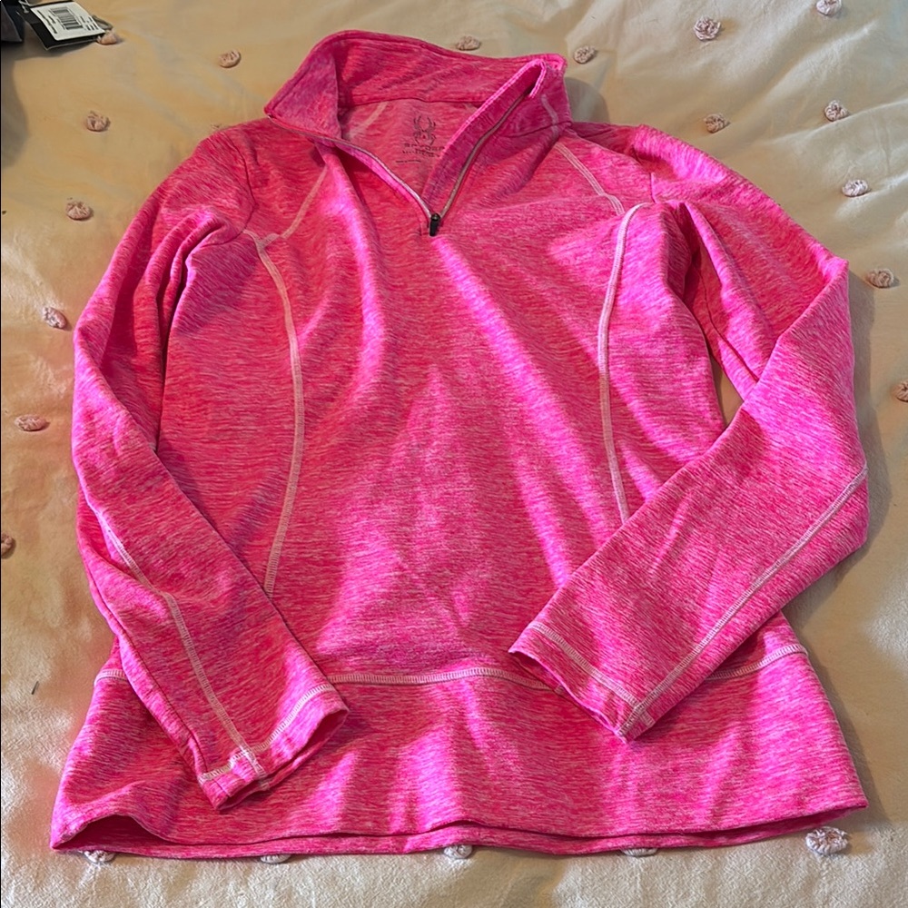 Women's Pink Quarter-Zip Top